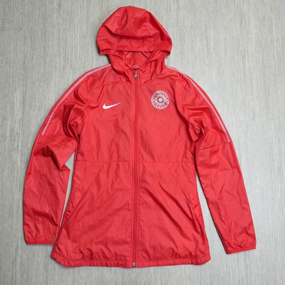Nike Tops - Portland Thorns Nike Womens Hoodie Full Zip Jacket Lined Windbreaker Size S